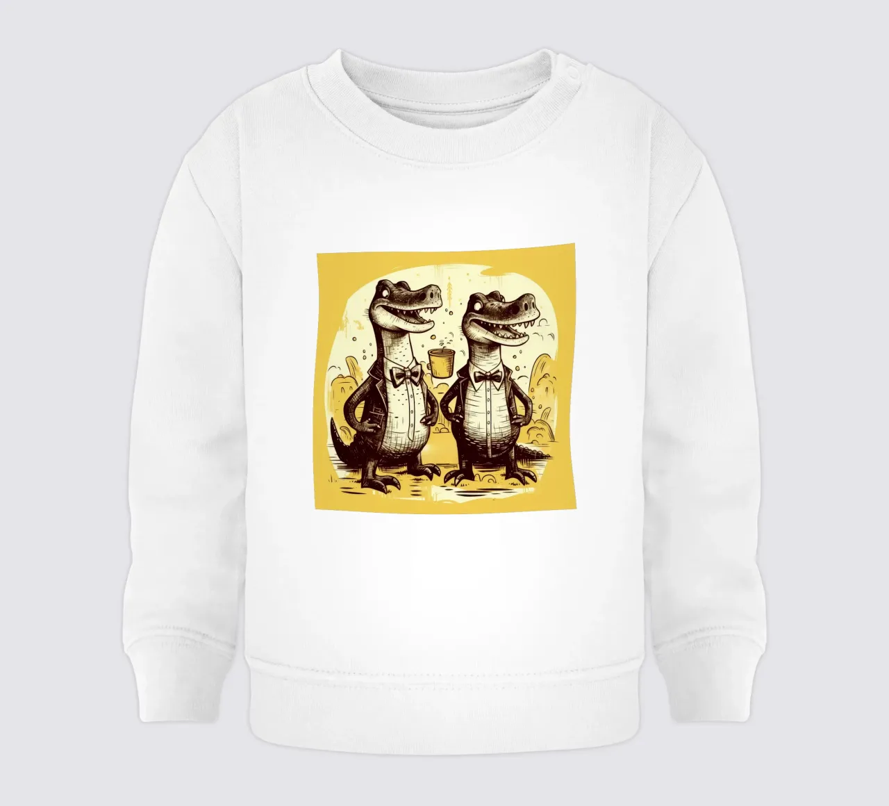 Retro Alligator Duo felpa neonato da Funny Animals