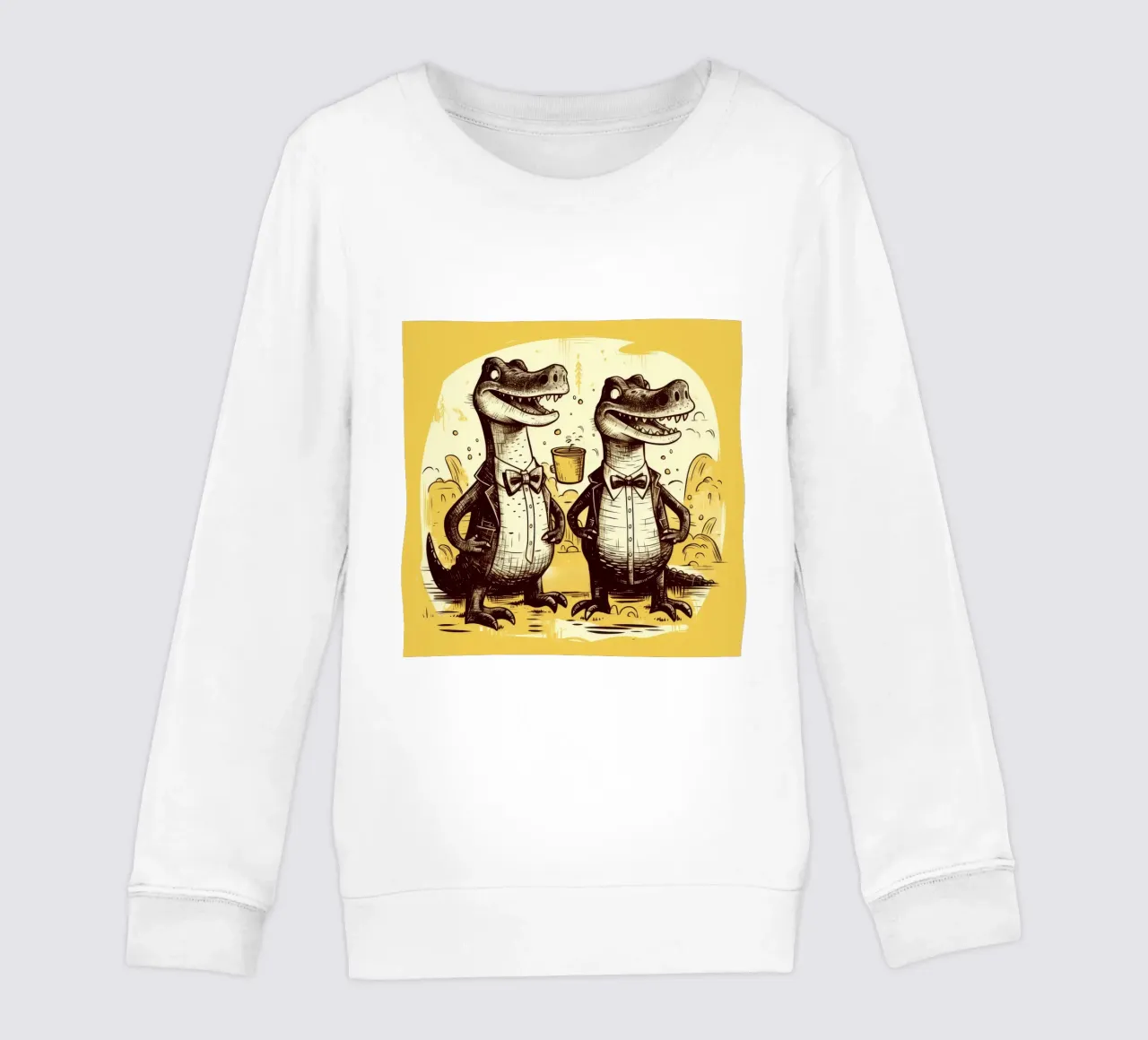 Retro Alligator Duo felpa bambino da Funny Animals