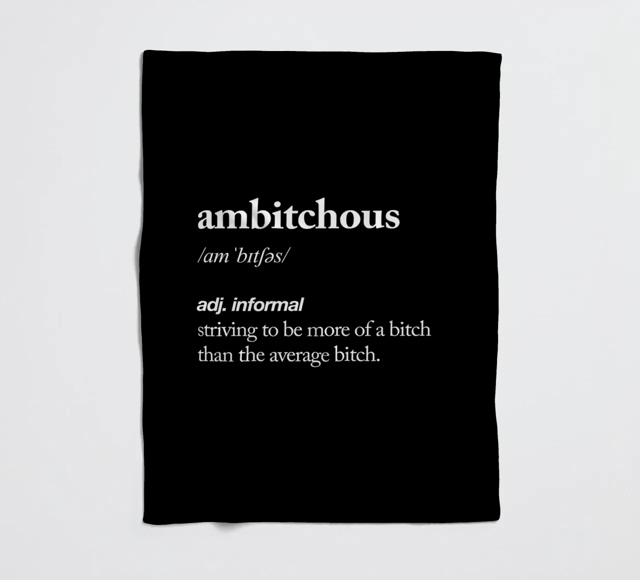 Design tipografico ambiguo in bianco e nero coperta in pile da THE MOTIVATED TYPE