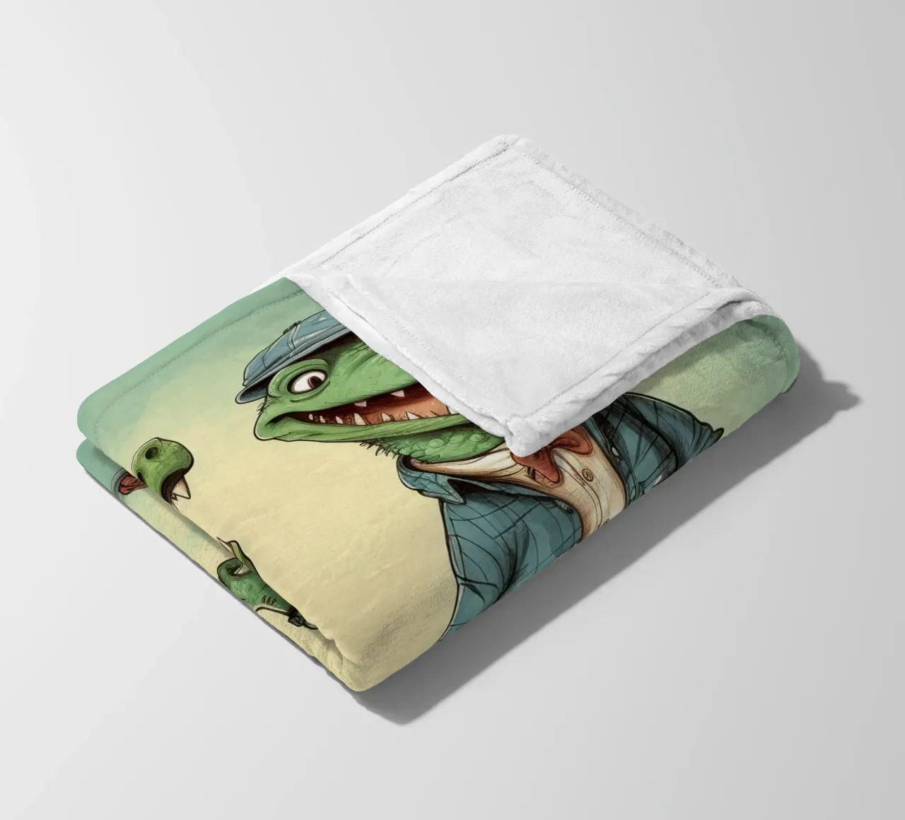 Retro Alligator Duo coperta in pile da Funny Animals