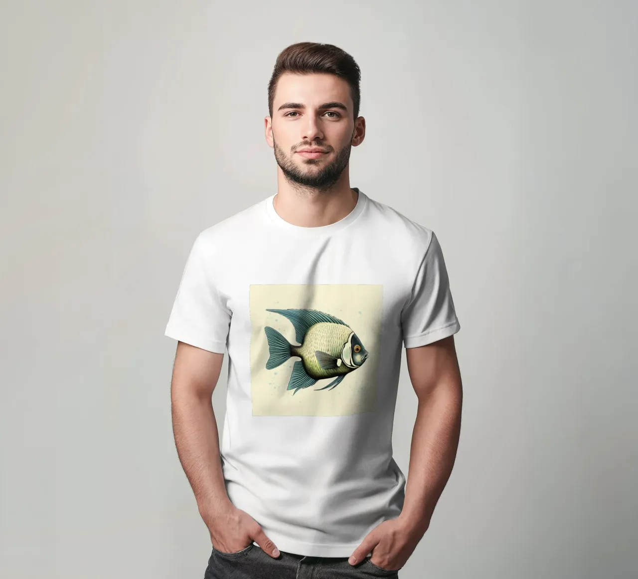 Pesce angelo retrò t-shirt da Funny Animals