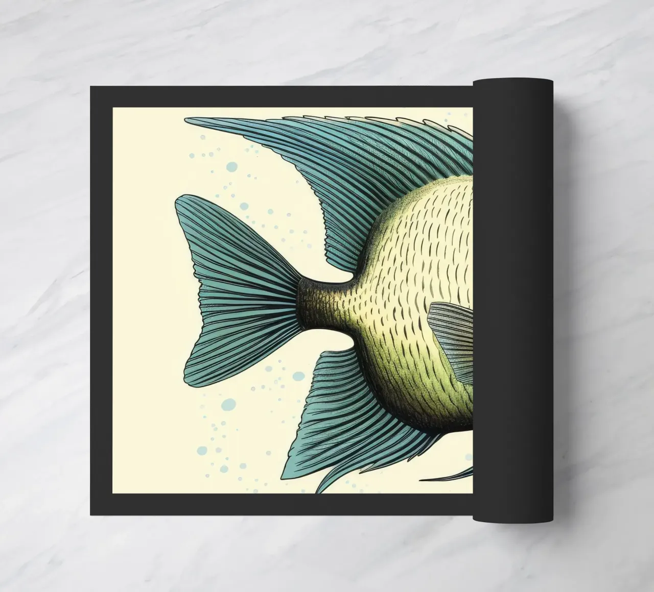 Pesce angelo retrò zerbino da Funny Animals