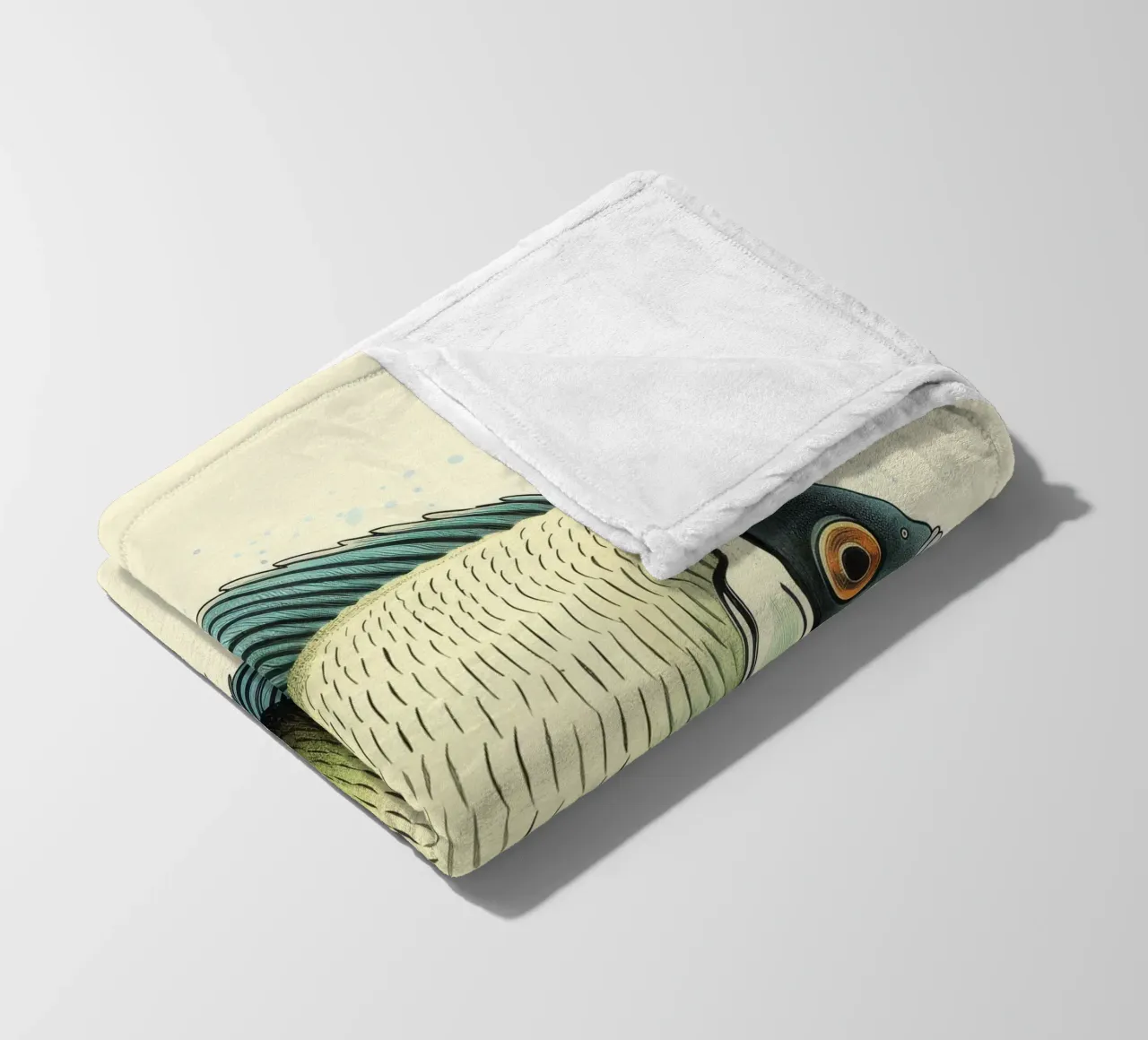 Pesce angelo retrò coperta in pile da Funny Animals