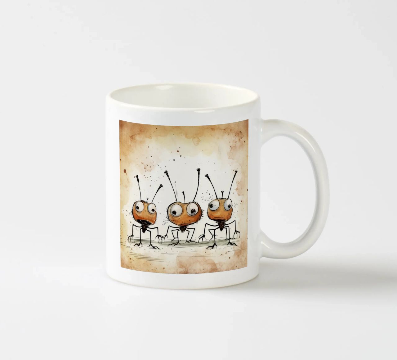 Banda di formiche retrò tazza in ceramica da Funny Animals