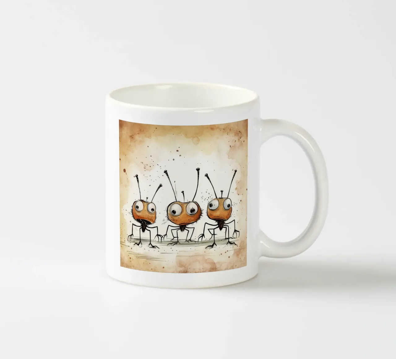 Retro-Ameisenbande Keramik Tasse von Funny Animals