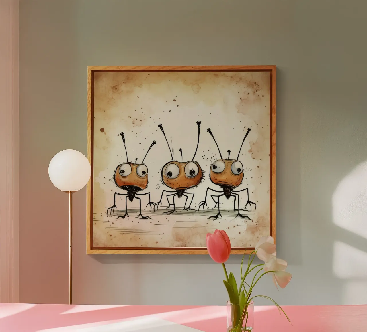 Pandilla de hormigas retro metacrilato de Funny Animals
