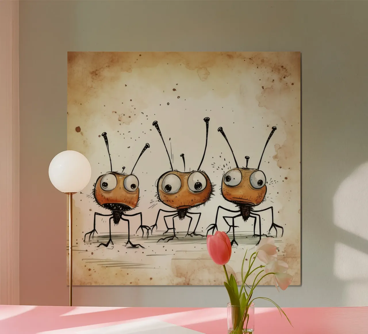 Banda di formiche retrò carta hahnemühle da Funny Animals