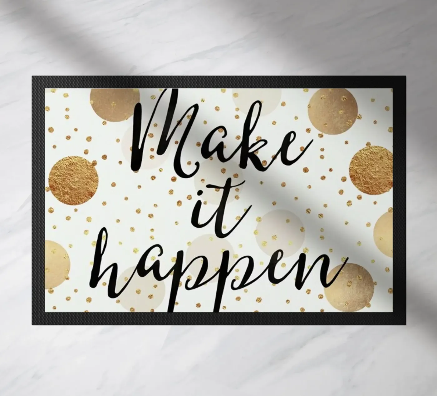 Make it Happen doormat by Elisabeth Fredriksson