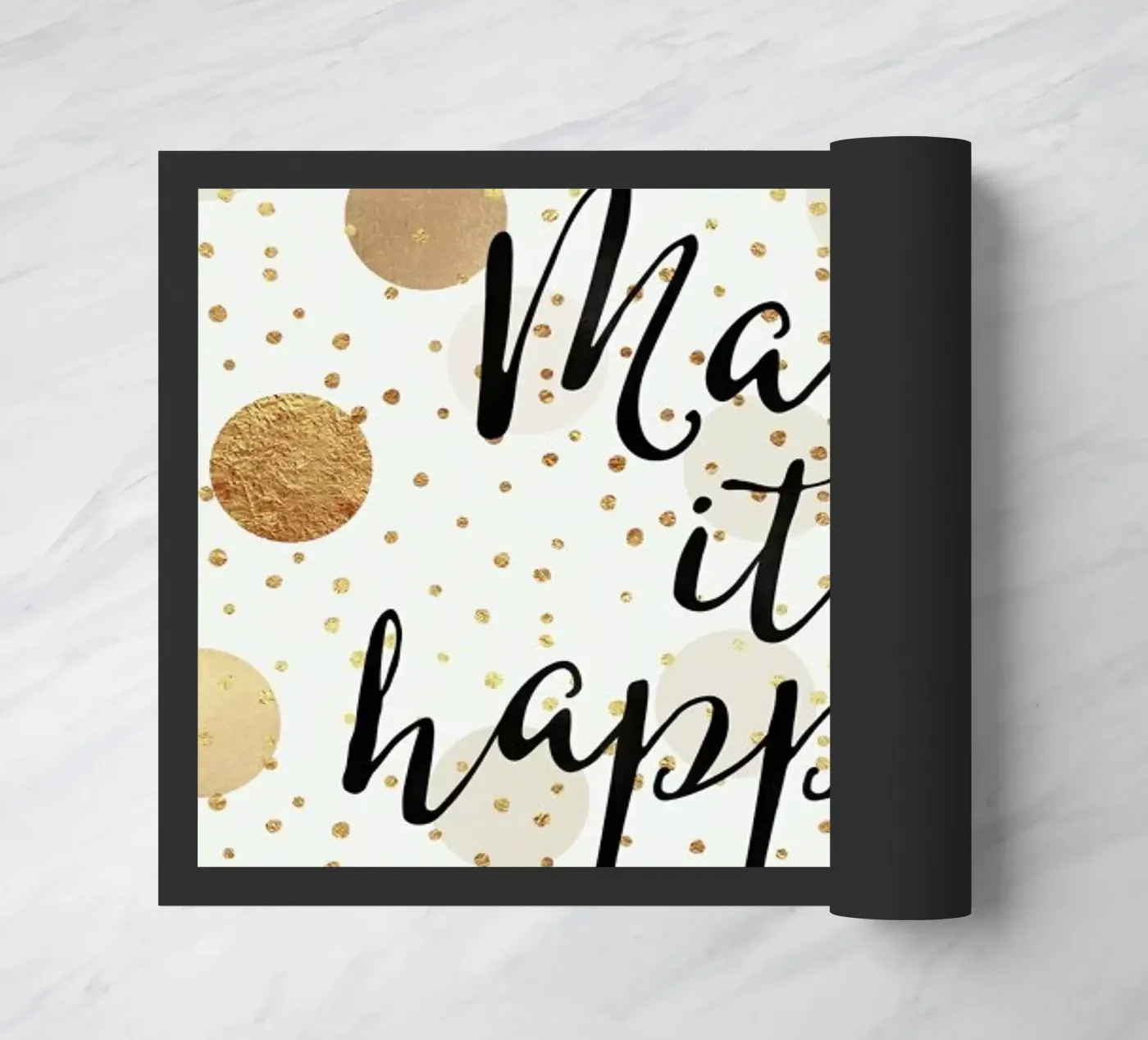 Make it Happen doormat by Elisabeth Fredriksson