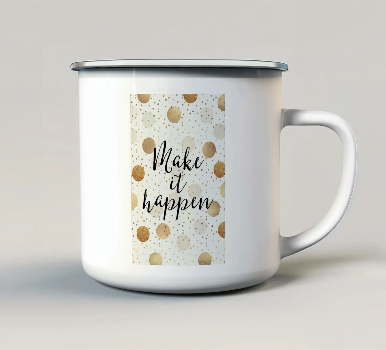 Make it Happen tazza in smalto da Elisabeth Fredriksson
