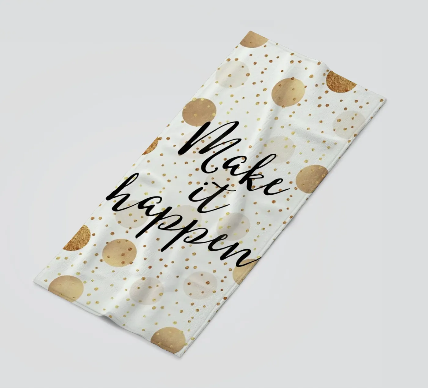 Make it Happen beach towel by Elisabeth Fredriksson