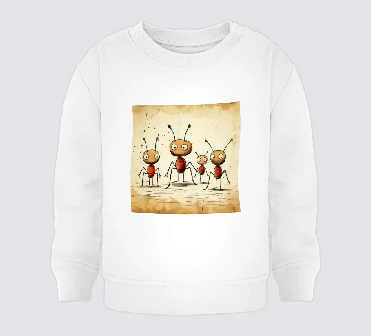 Pandilla de hormigas retro sudadera de bebé de Funny Animals