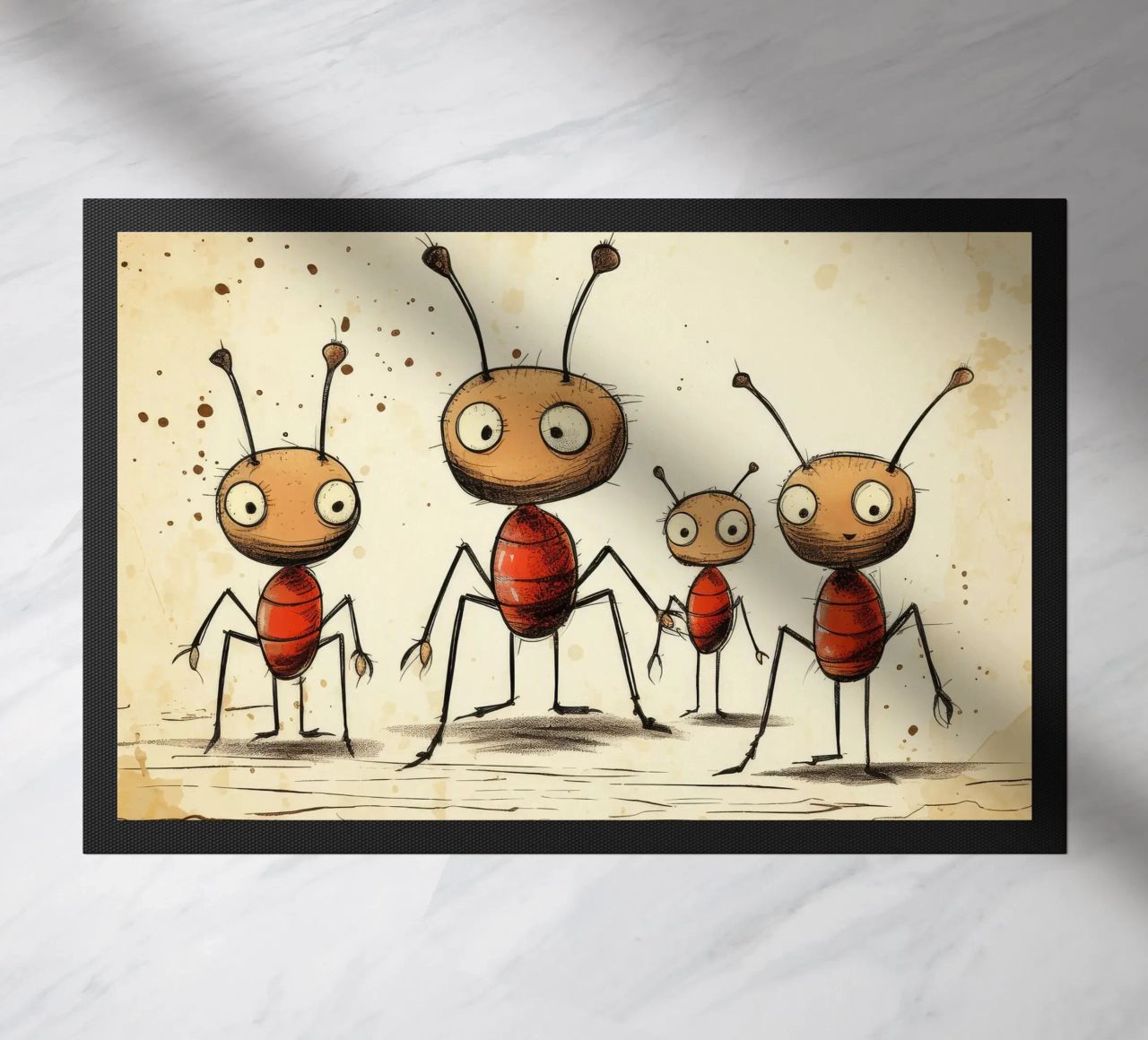 Banda di formiche retrò zerbino da Funny Animals