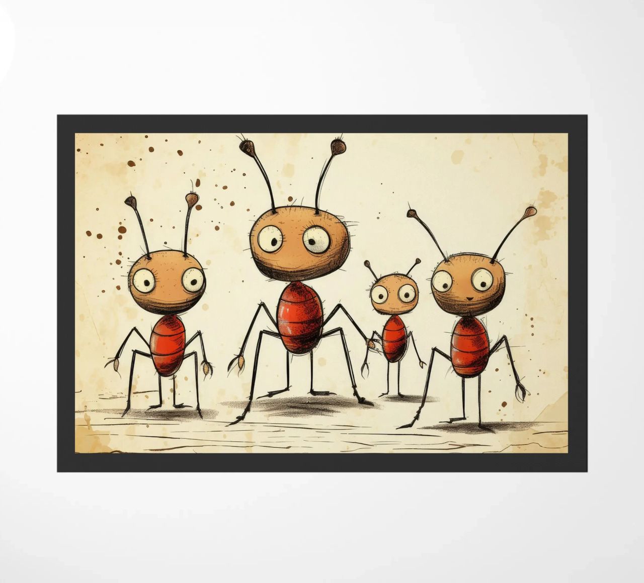 Banda di formiche retrò zerbino da Funny Animals