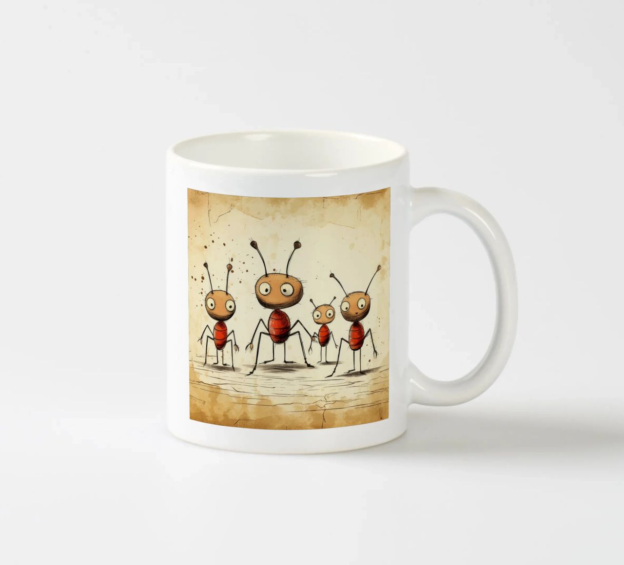 Banda di formiche retrò tazza in ceramica da Funny Animals