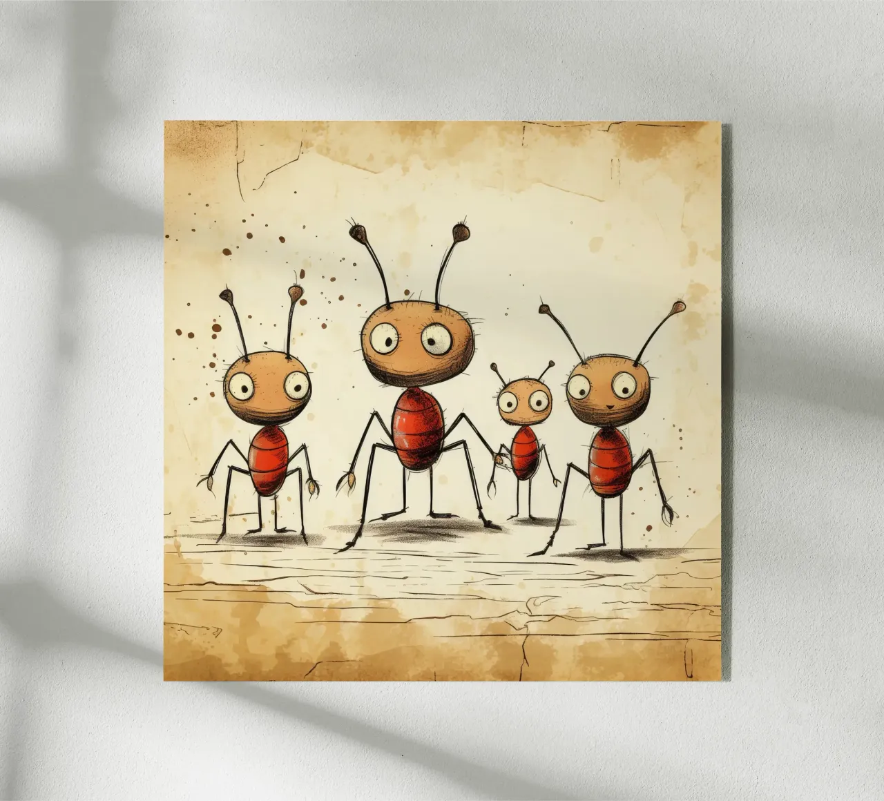 Banda di formiche retrò plexiglass da Funny Animals