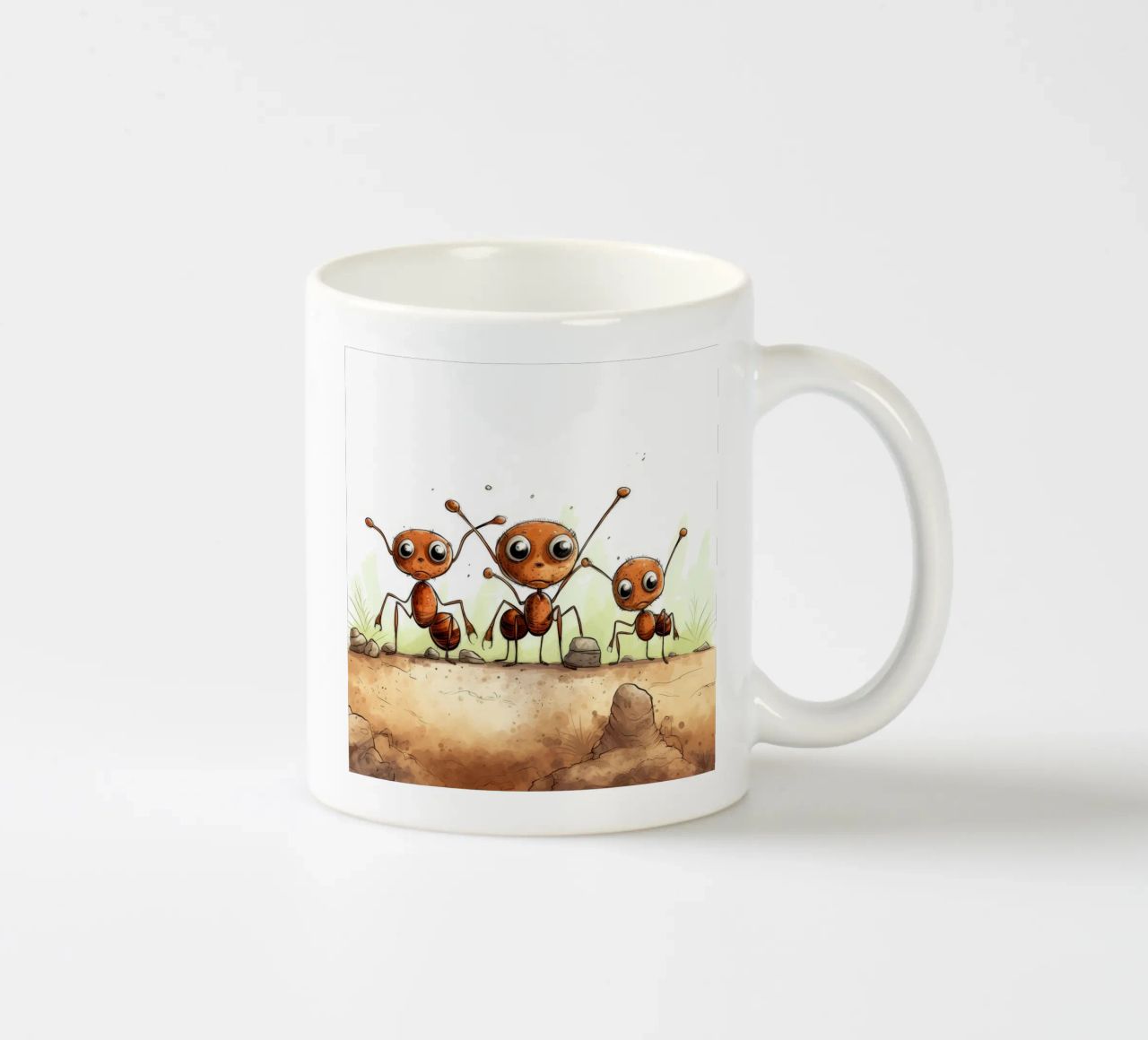 Banda di formiche retrò tazza in ceramica da Funny Animals