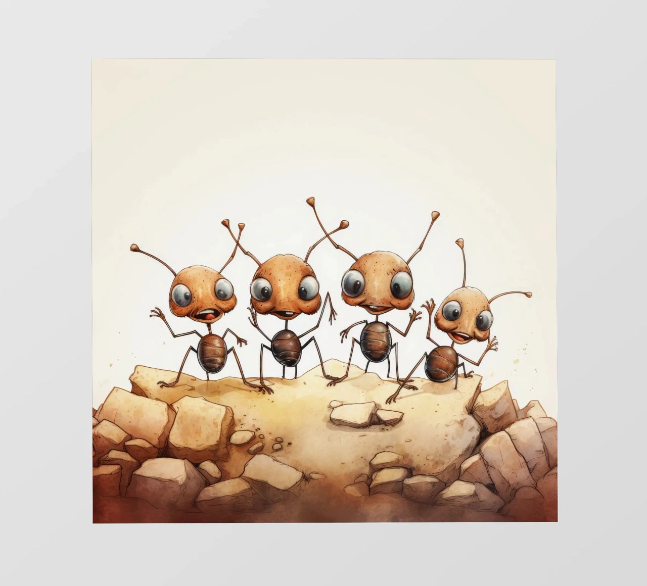 Banda di formiche retrò telo in pvc da Funny Animals
