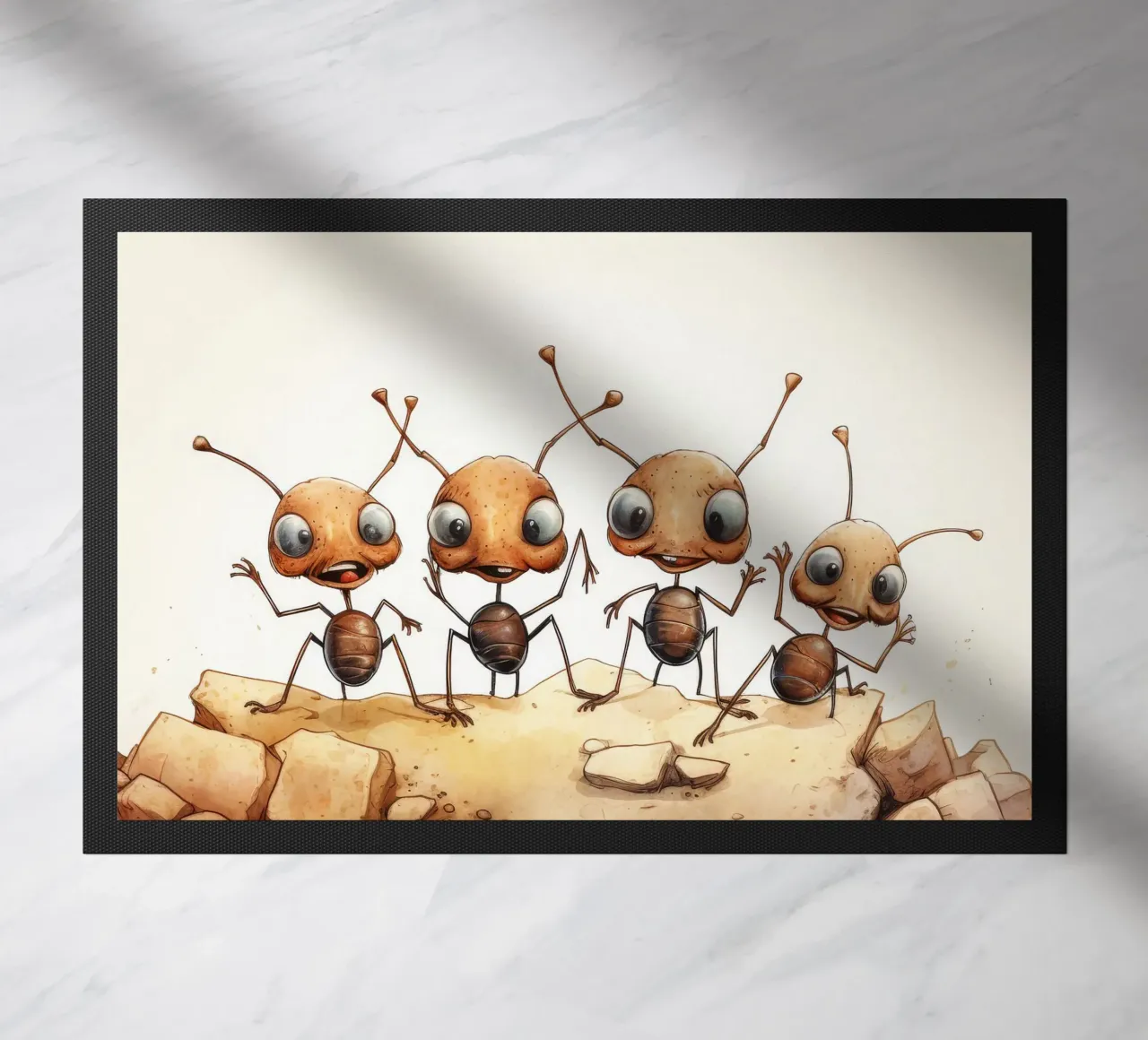 Pandilla de hormigas retro felpudo de Funny Animals
