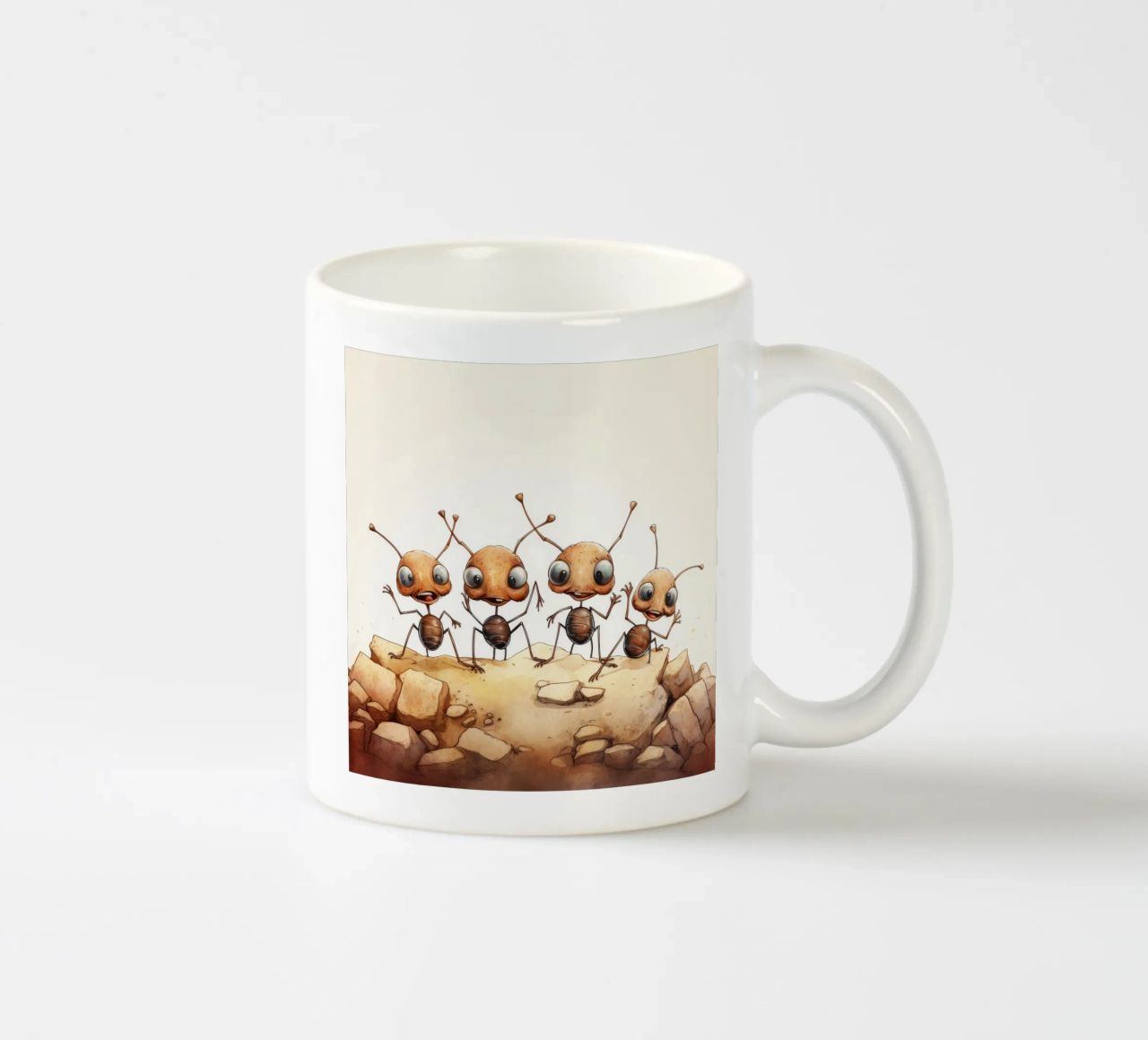 Banda di formiche retrò tazza in ceramica da Funny Animals