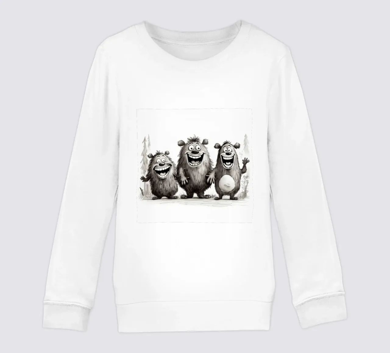 La banda degli orsi retrò felpa bambino da Funny Animals