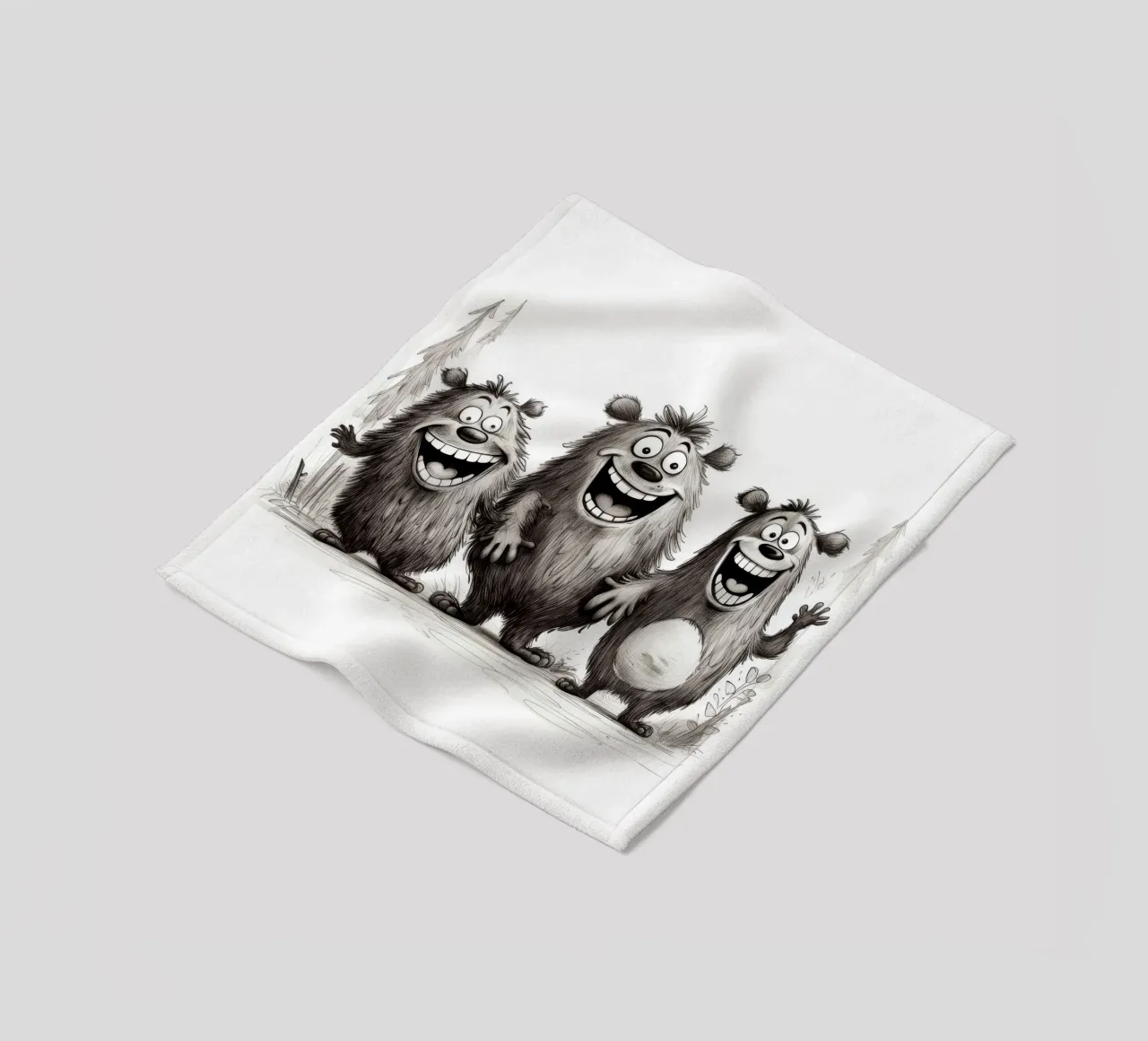 Retro Bear Gang plaid polaire de Funny Animals