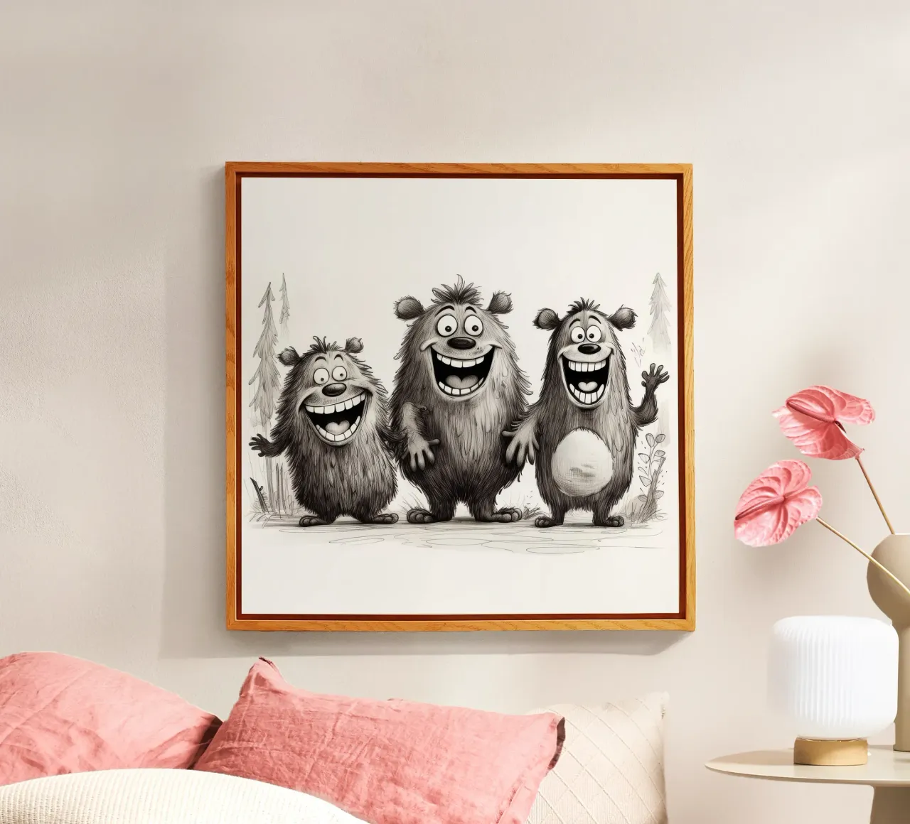 Pandilla de osos retro metacrilato de Funny Animals