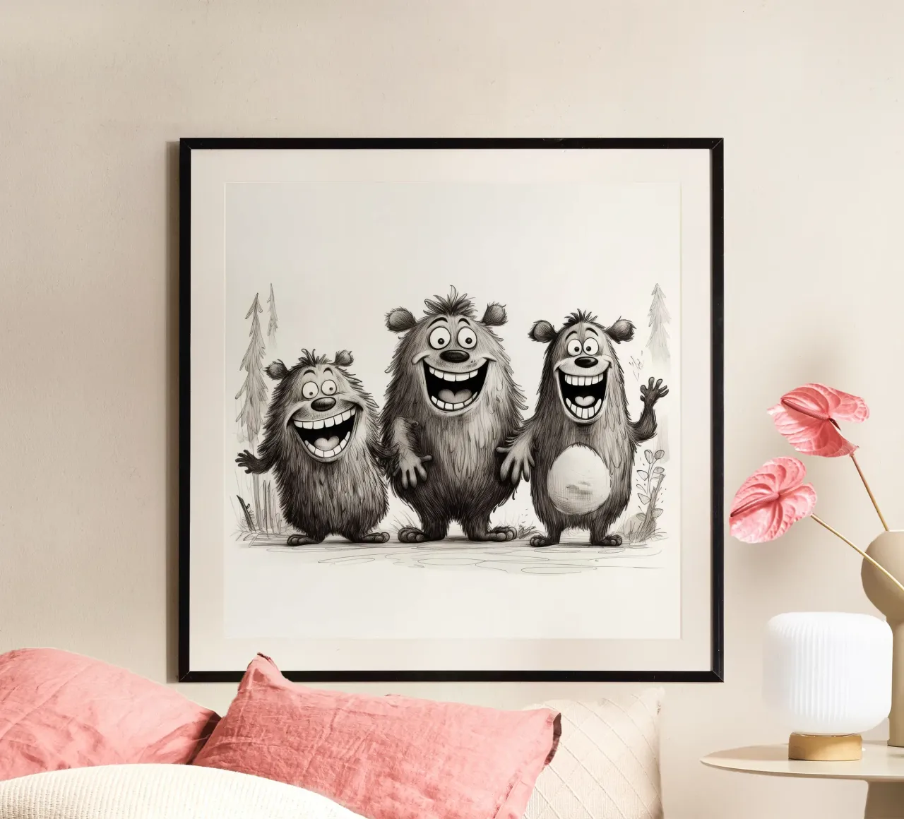 La banda degli orsi retrò carta hahnemühle da Funny Animals