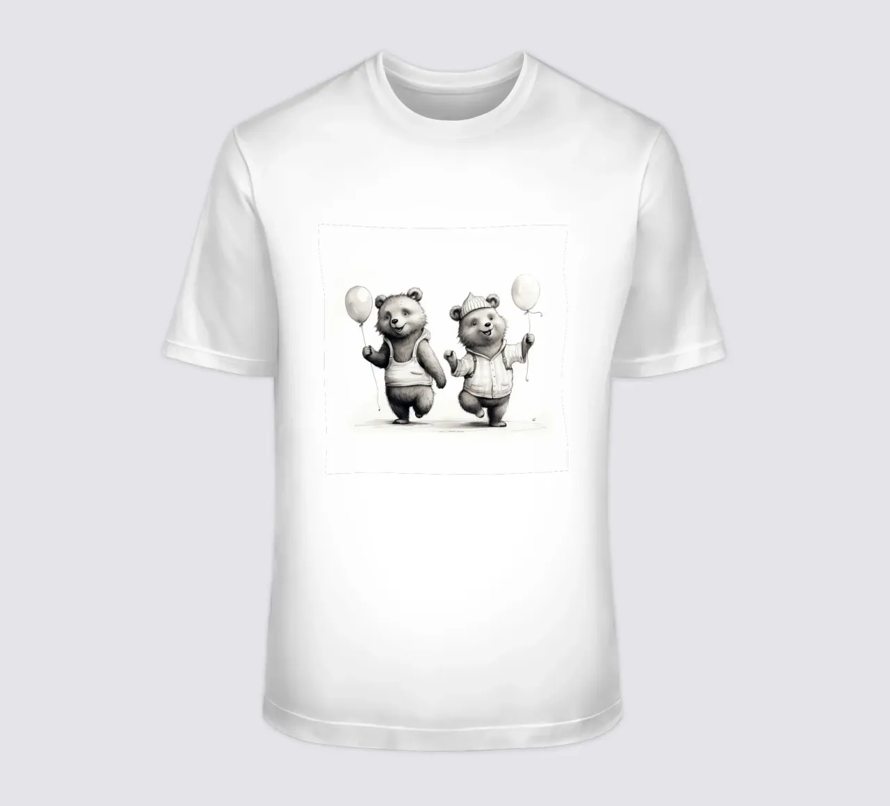 Duo di orsi retrò t-shirt da Funny Animals