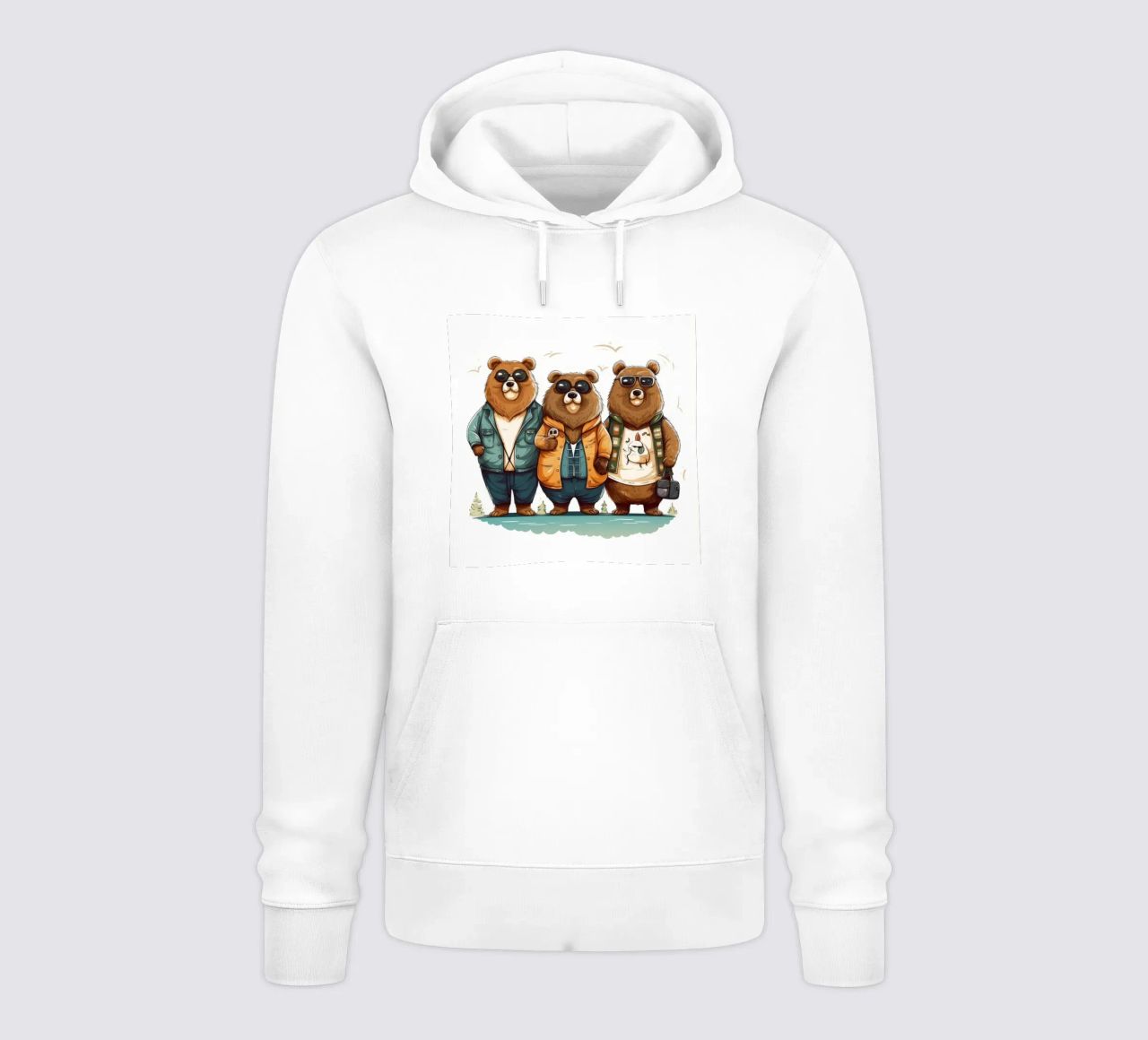 Pandilla de osos retro sudadera con capucha de Funny Animals