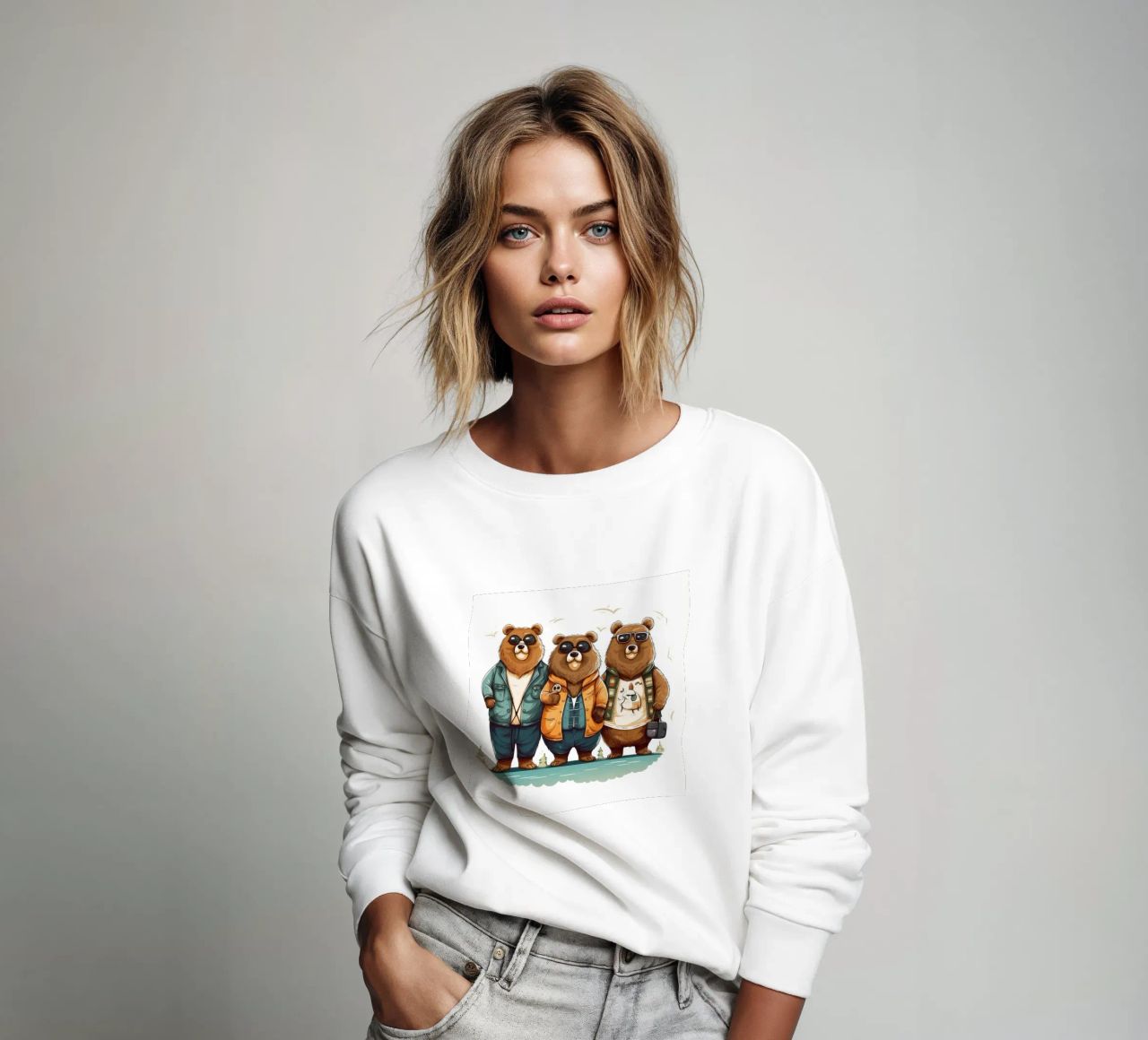 Pandilla de osos retro sudadera de Funny Animals