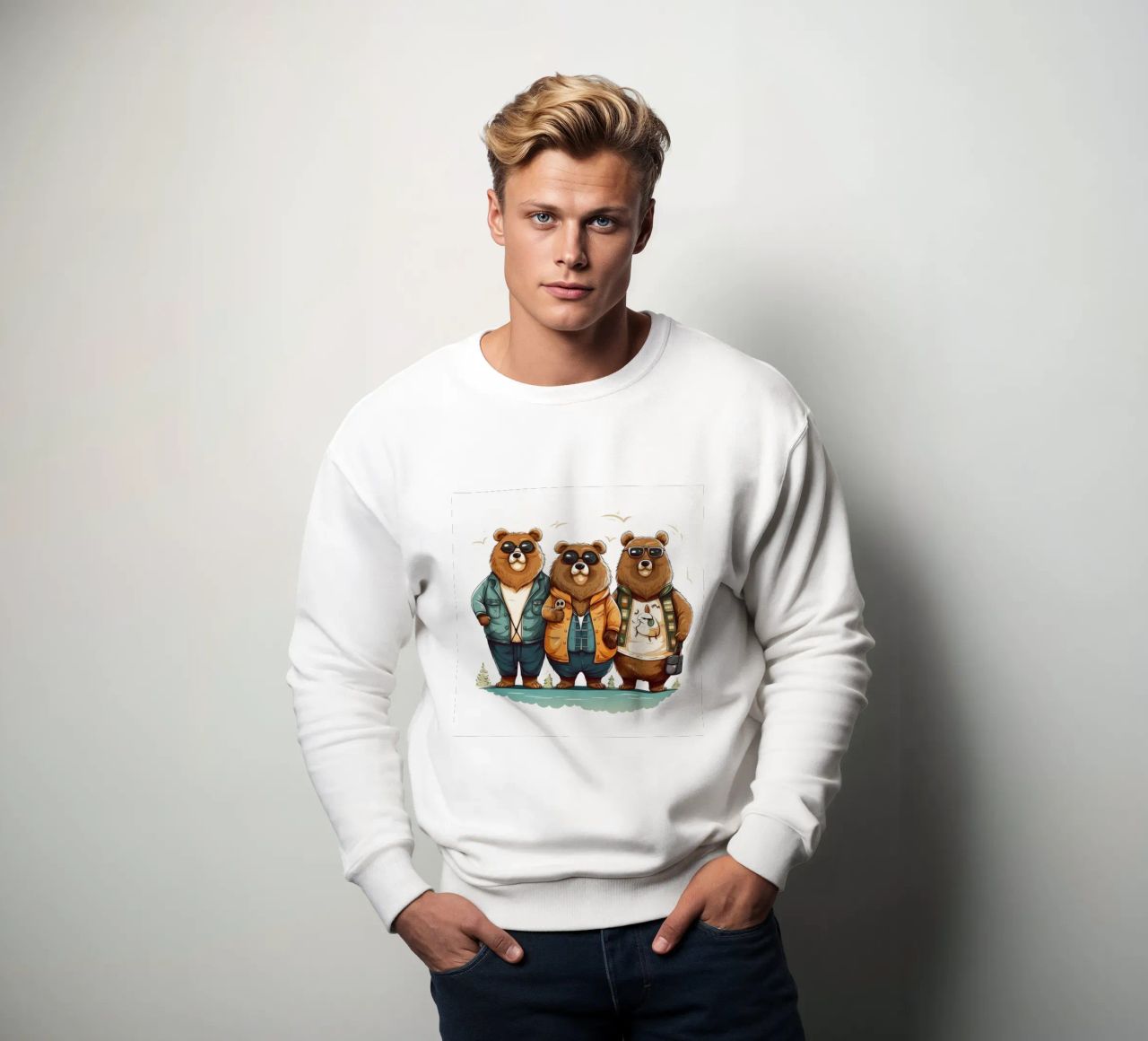 Pandilla de osos retro sudadera de Funny Animals