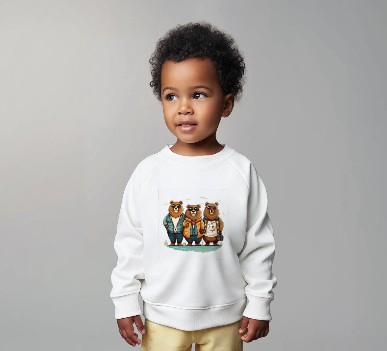 Pandilla de osos retro sudadera de bebé de Funny Animals