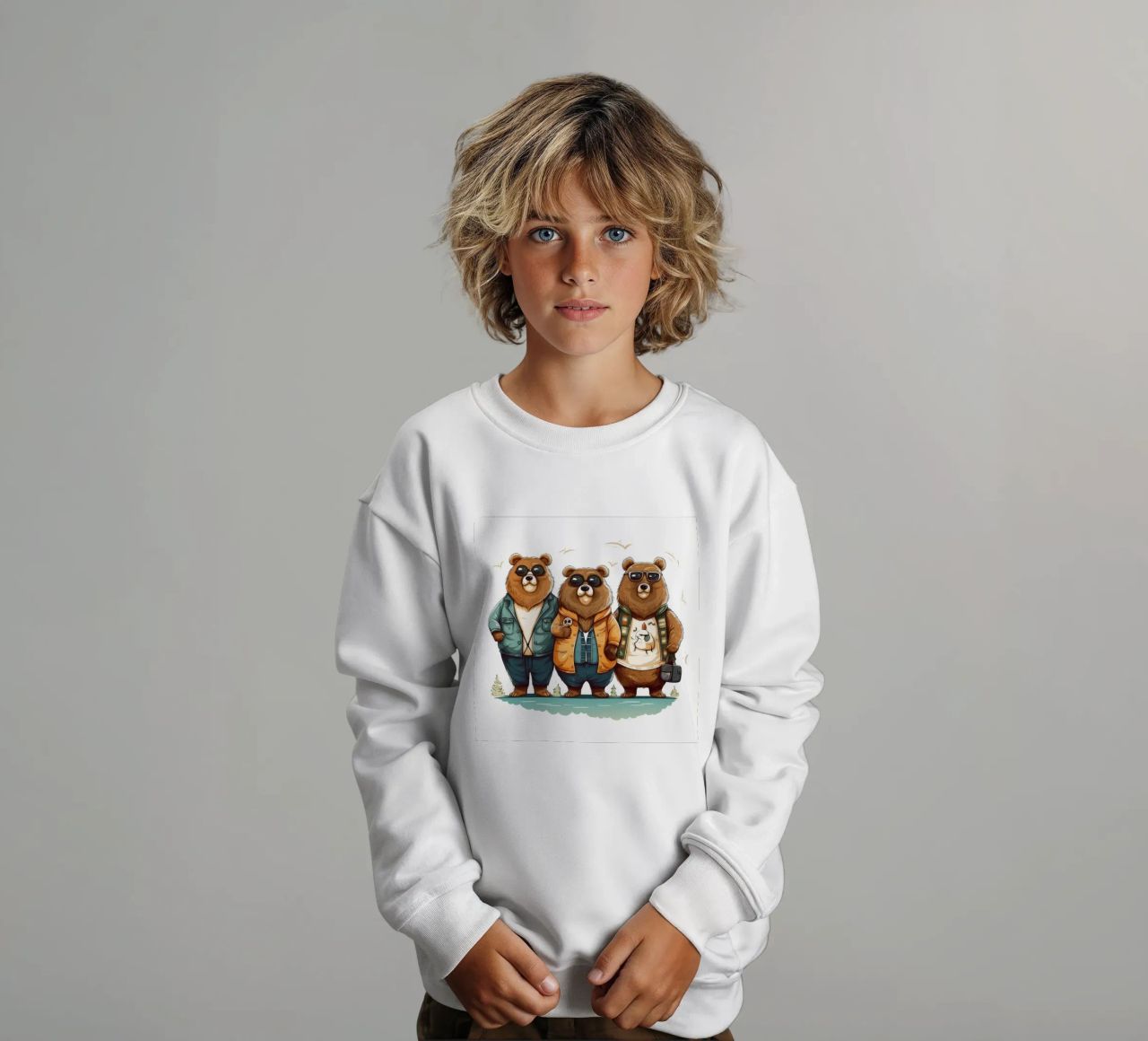Pandilla de osos retro sudadera para niño de Funny Animals