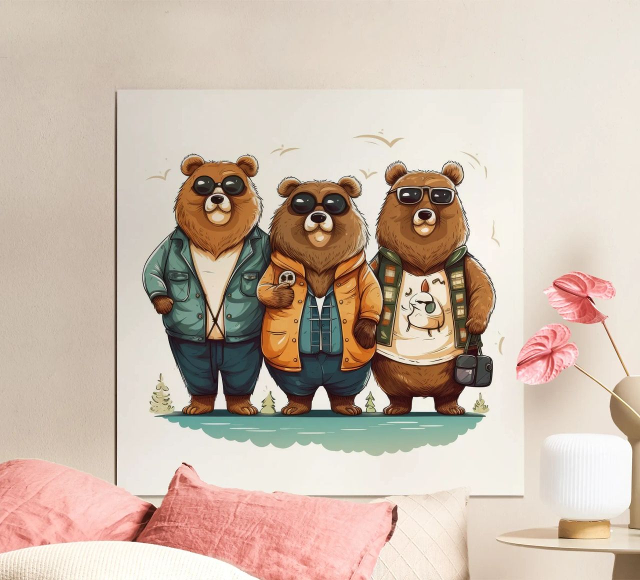 Pandilla de osos retro hahnemühle de Funny Animals