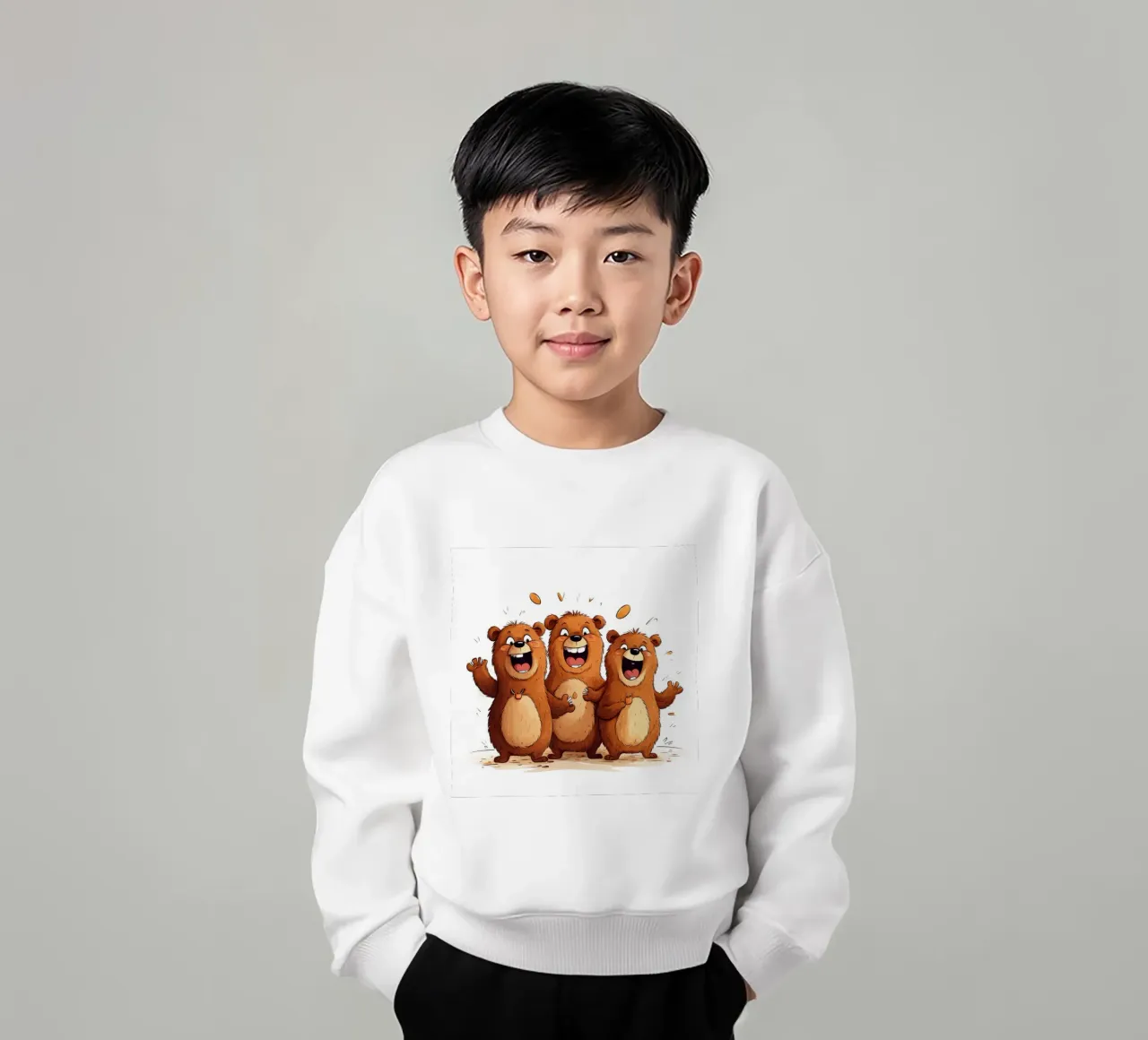 La banda degli orsi retrò felpa bambino da Funny Animals