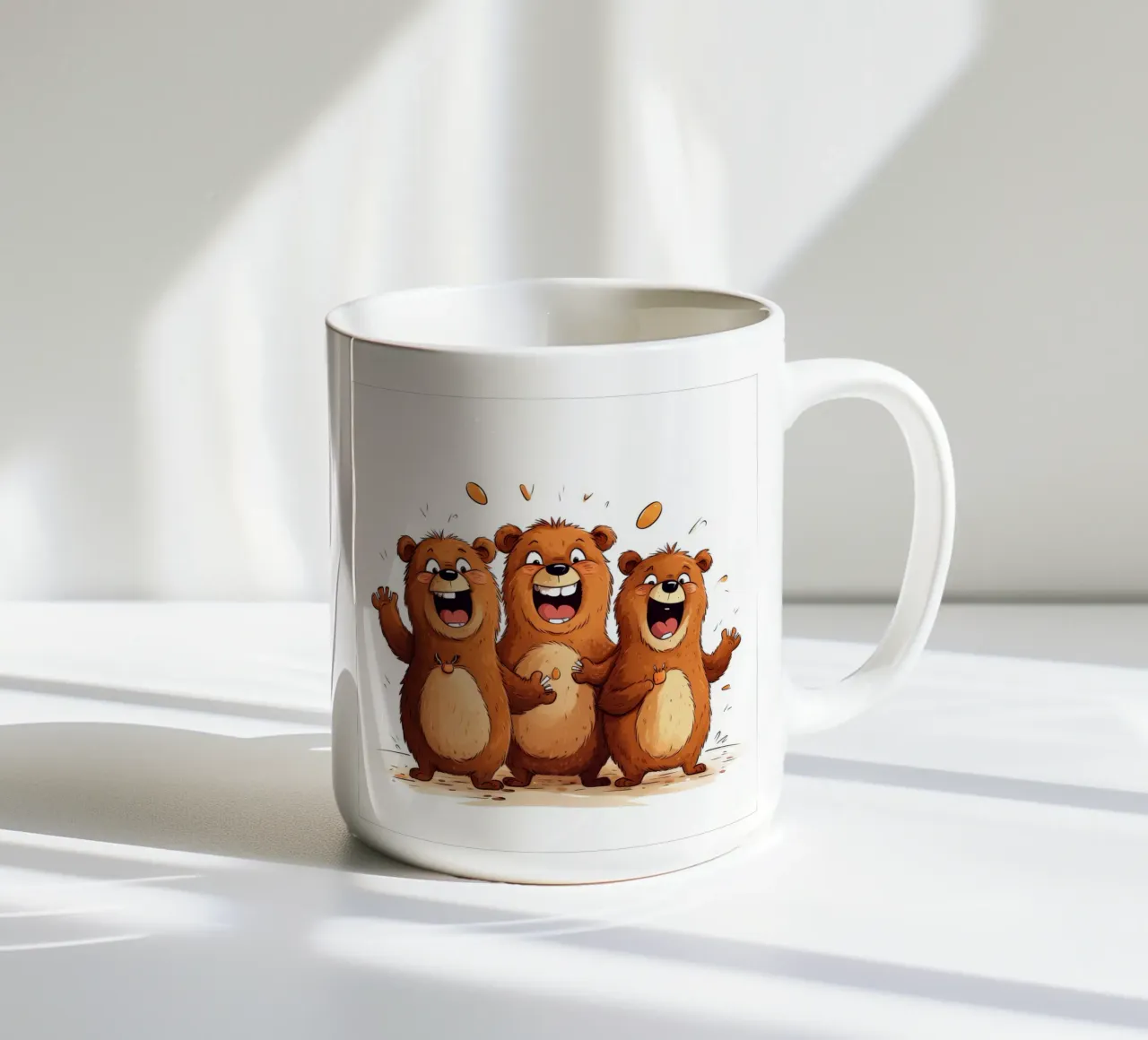 La banda degli orsi retrò tazza in ceramica da Funny Animals