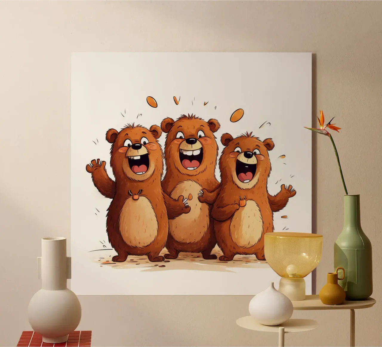 La banda degli orsi retrò plexiglass da Funny Animals
