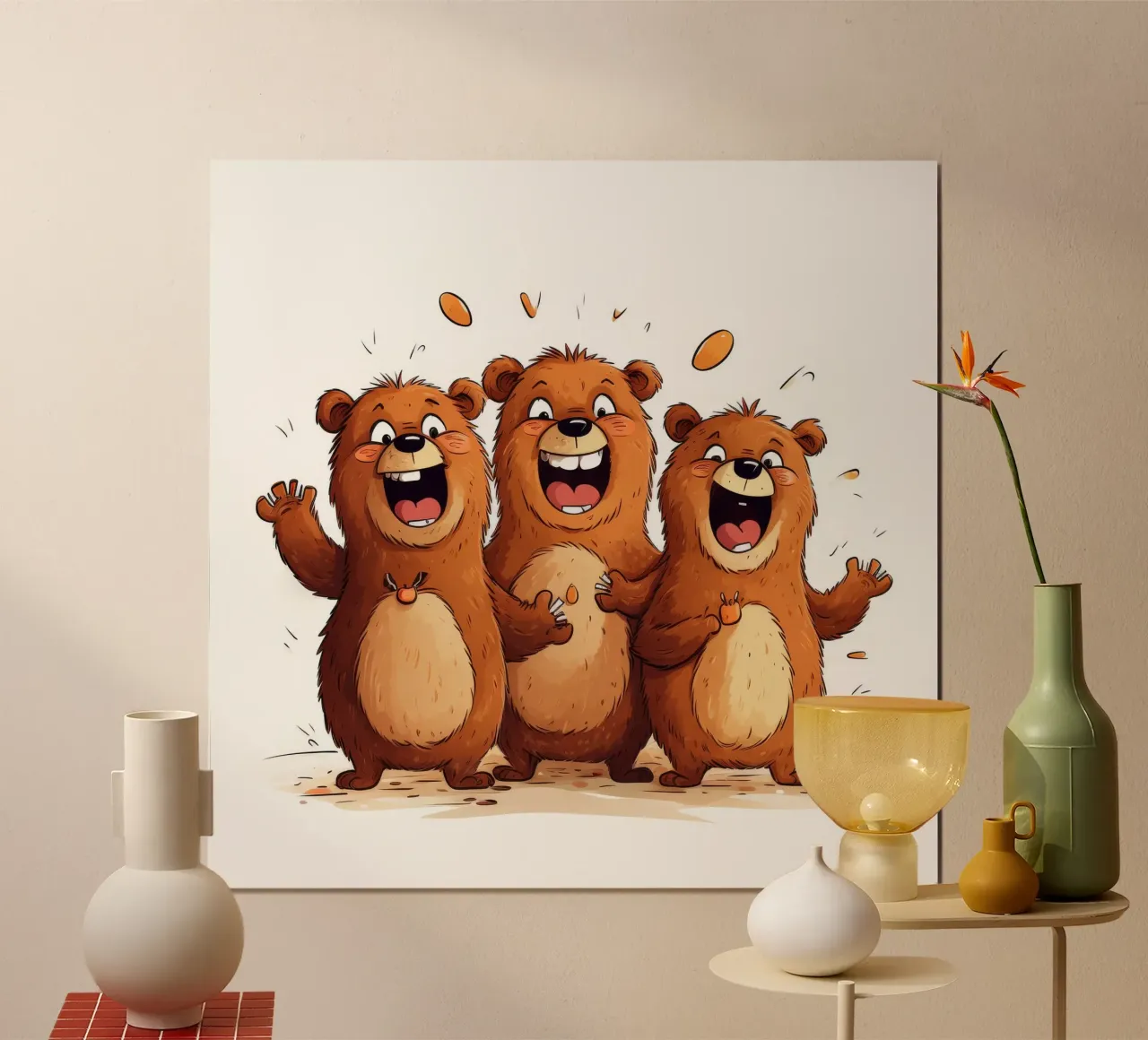 La banda degli orsi retrò carta hahnemühle da Funny Animals