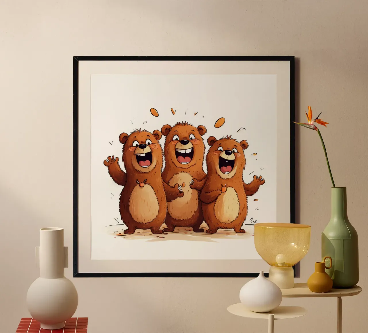 La banda degli orsi retrò carta hahnemühle da Funny Animals
