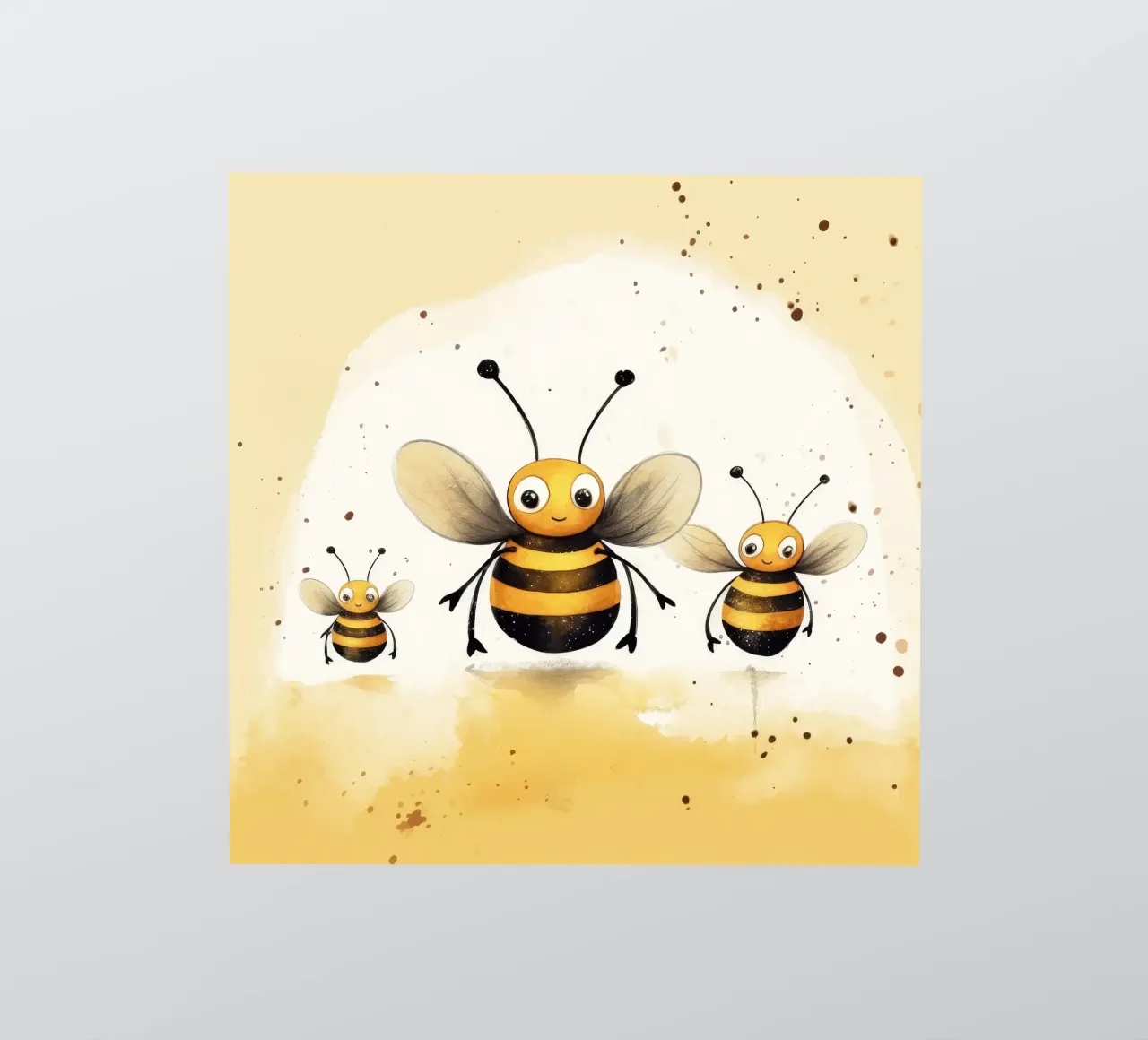 Retro-Bienenbande Sticker von Funny Animals