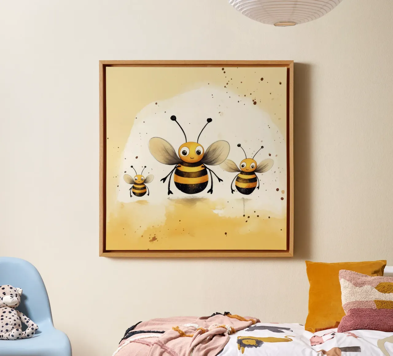 Retro-Bienenbande Leinwand von Funny Animals