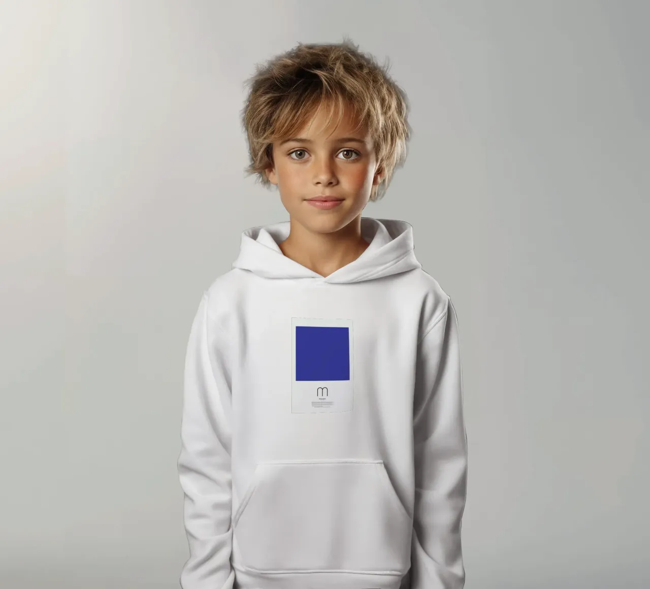 M - Minimalism felpa bambino con cappuccio da The True Type
