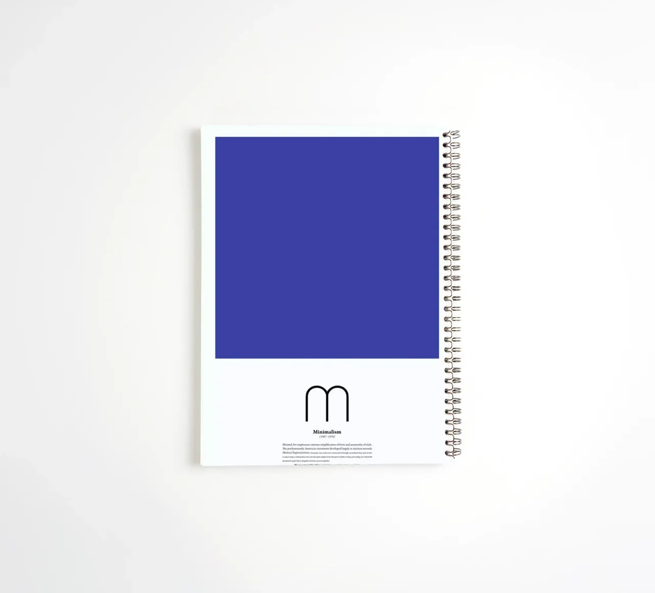 M - Minimalism spiral notebook by The True Type