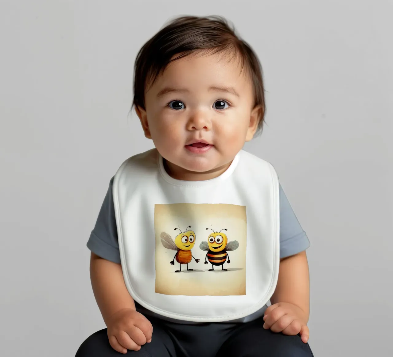Retro Bee Duo bavaglino da Funny Animals