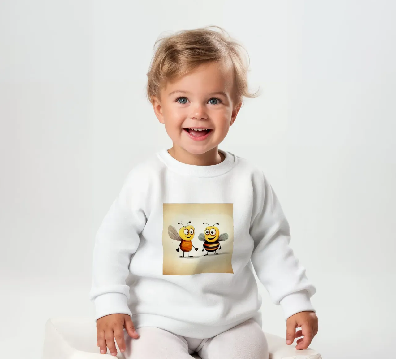 Retro Bee Duo felpa neonato da Funny Animals