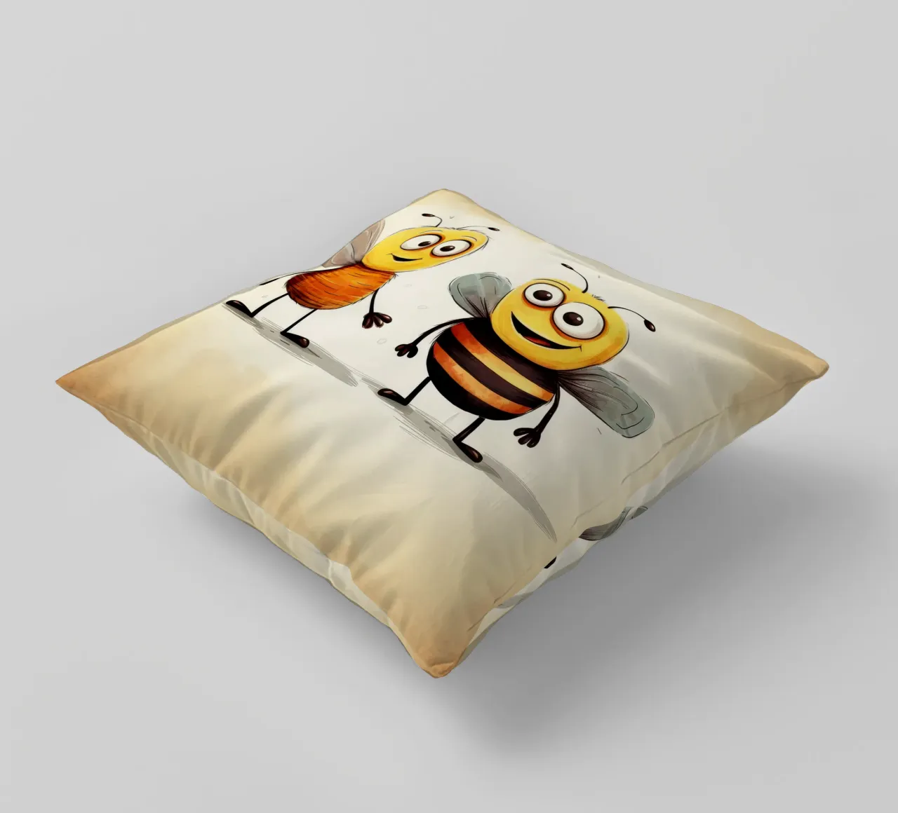 Retro Bee Duo cuscino da Funny Animals
