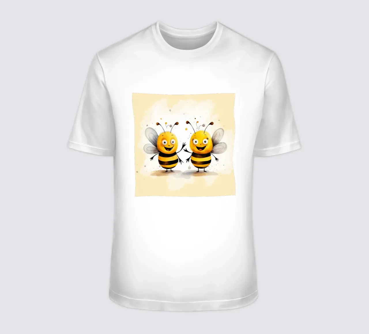 Retro Biene Duo T-Shirt von Funny Animals