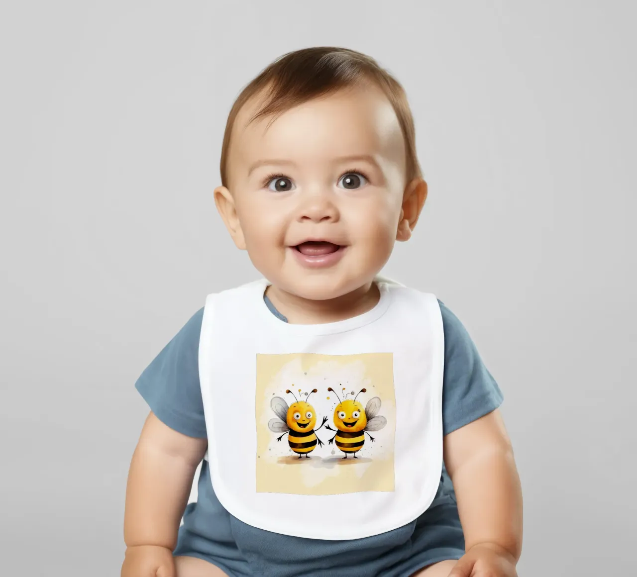 Retro Bee Duo bavaglino da Funny Animals