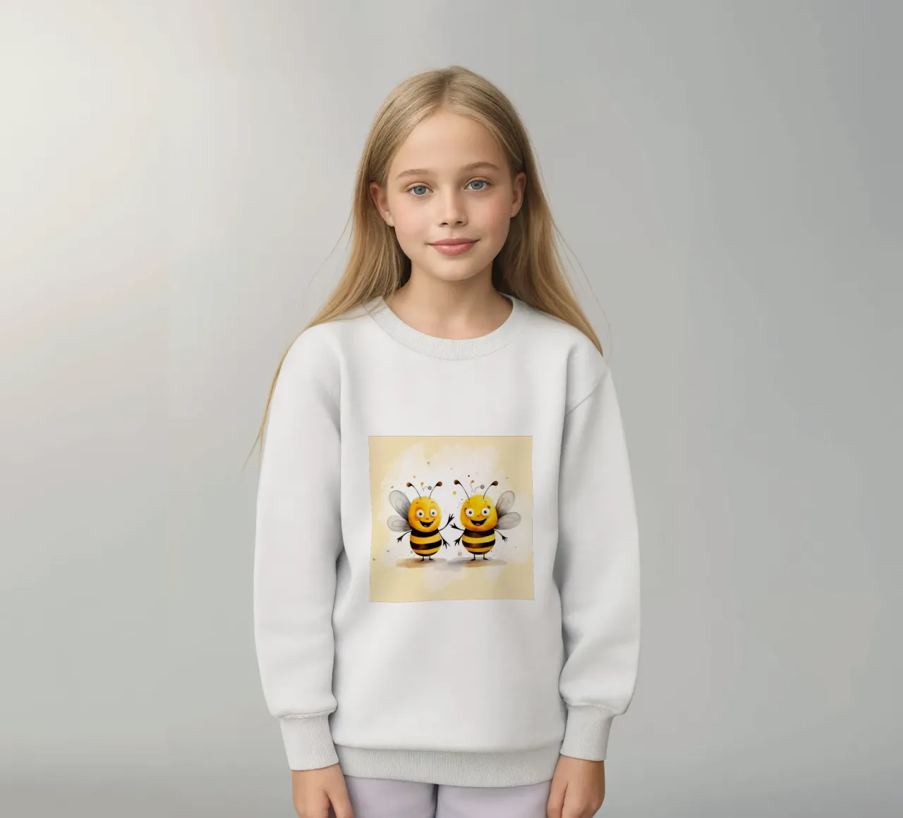 Retro Bee Duo felpa bambino da Funny Animals